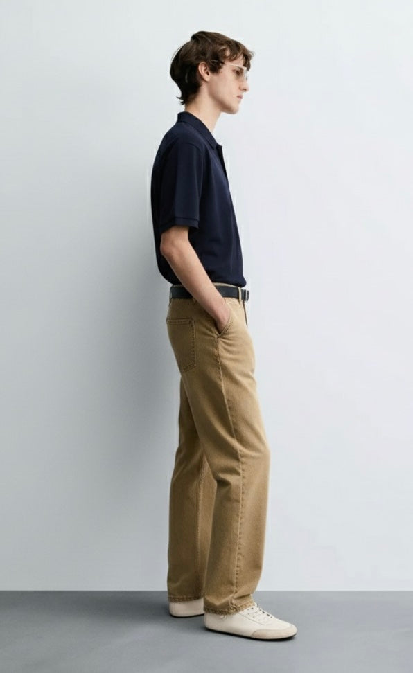 Old Money Men's Navy Blue Polo Shirt