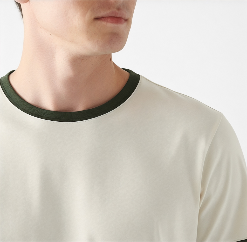 Ringer Ecru T-Shirt