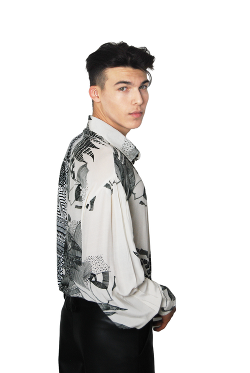 Double-Sided Silk Shirt