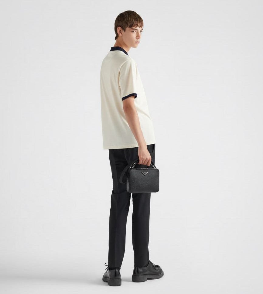 Old Money Men's Ivory Polo Shirt