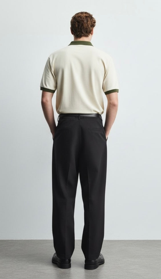 Old Money Men's Ivory Polo Shirt