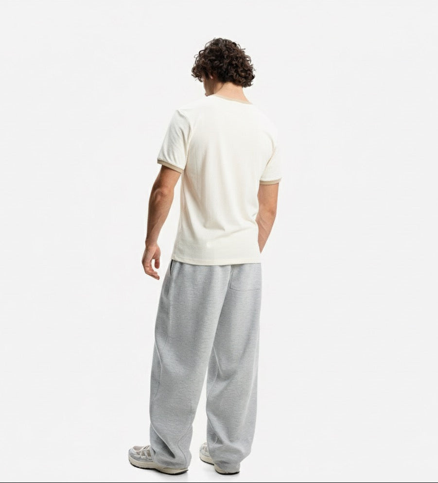 Ringer Ecru T-Shirt