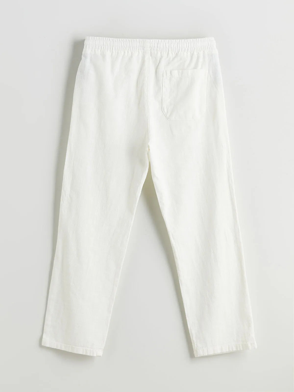 Old Money Men's White Linen Pants