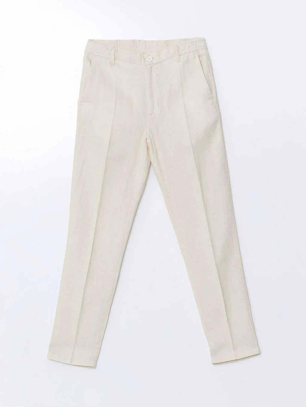 Old Money Men's Beige Linen Pants