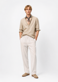 Ecru Linen Pants