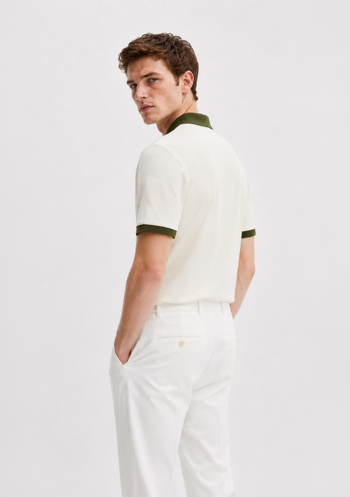 Ecru Polo T-Shirt