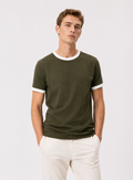 Ringer Green T-Shirt