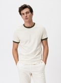 Ringer Ecru T-Shirt