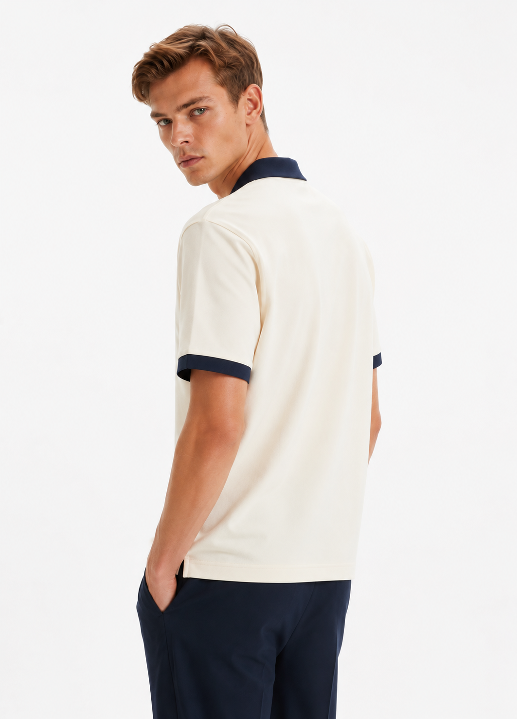 Ecru Polo T-Shirt