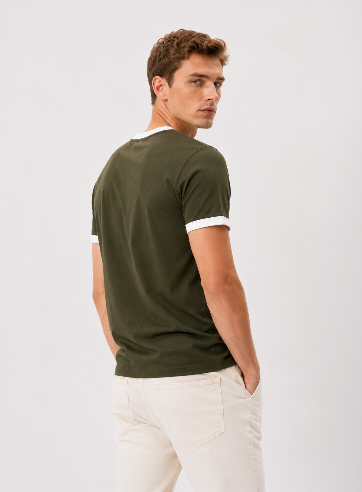 Ringer Green T-Shirt