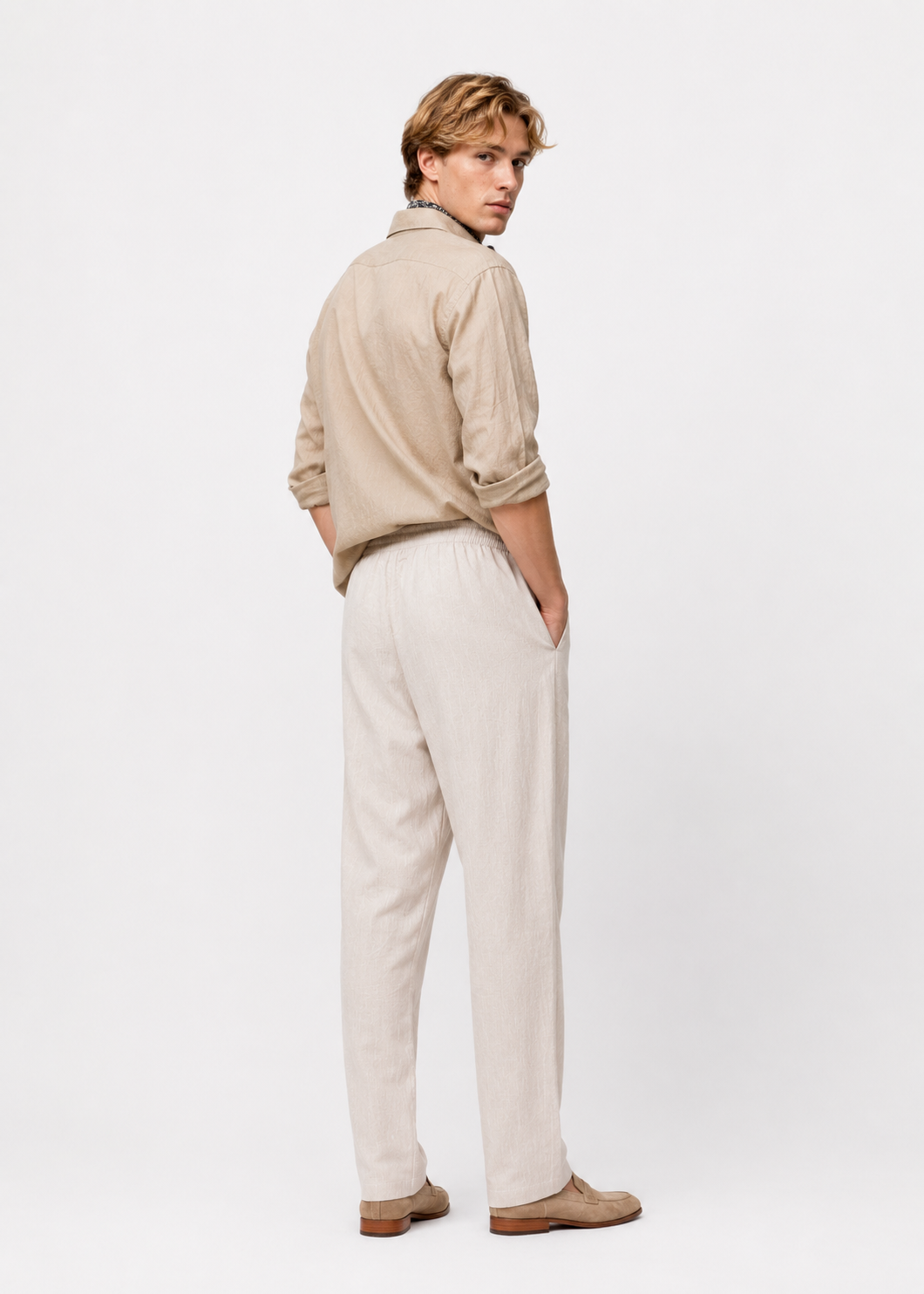 Ecru Linen Pants