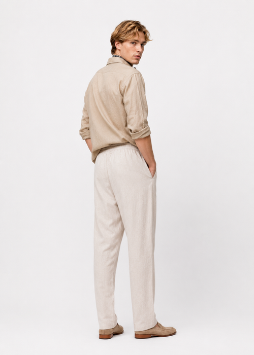 Ecru Linen Pants