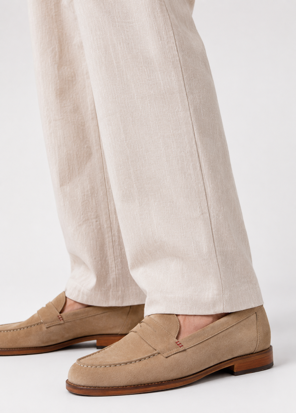 Ecru Linen Pants