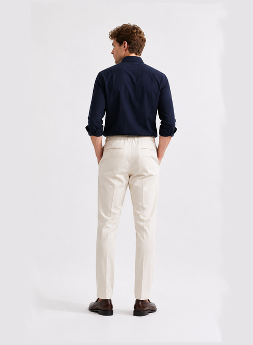 Beige Linen Pants